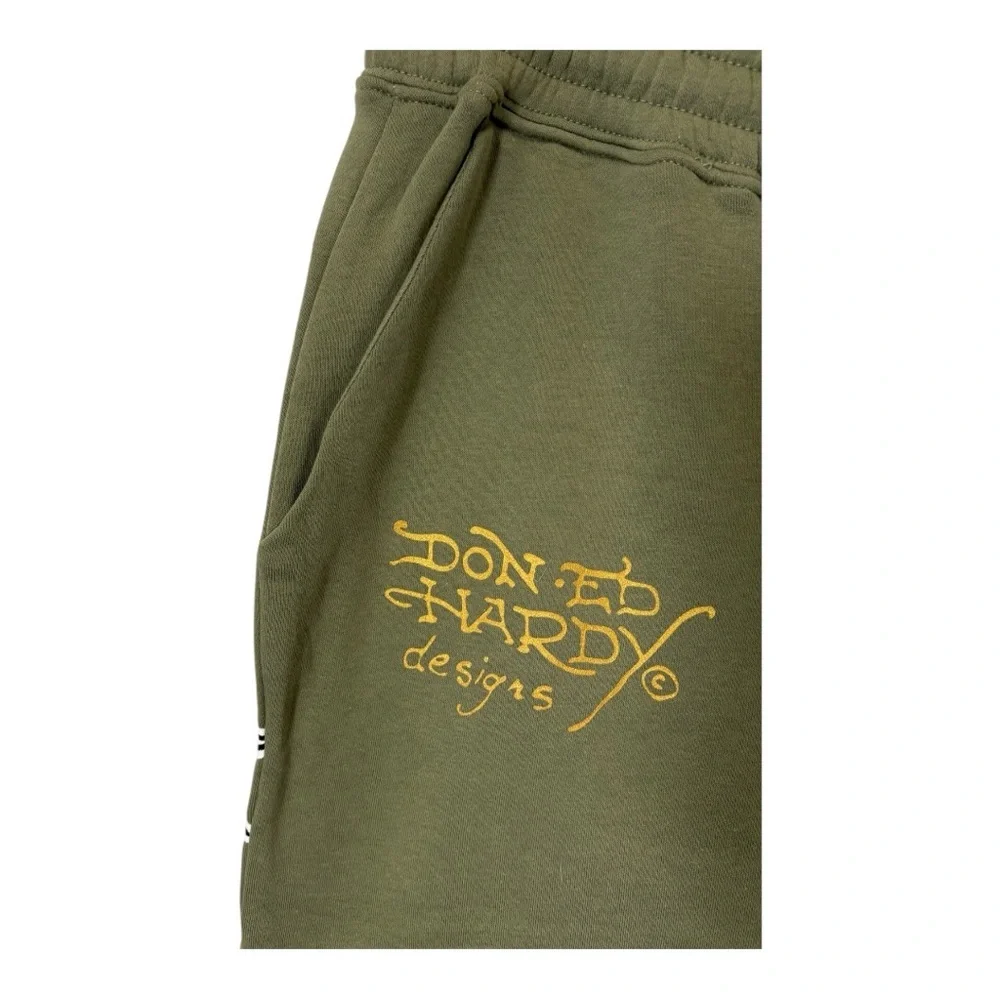 ED HARDY Broken Hearts Wide Leg Flared Leg Sweat Pants Size XL - Picture 7 of 9